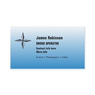 Drone Operator with symbol on blue