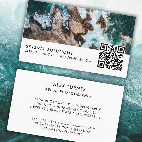 Drone Pilot Photographer QR Code Photo Template
