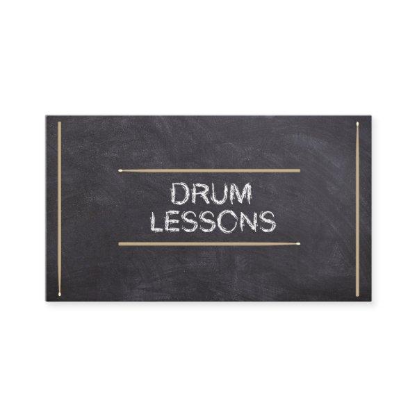 Drum Lessons Music Teacher Instructor Chalk Sticks