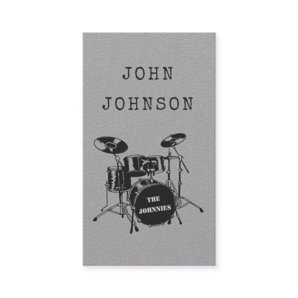 Drummer Musician Artist Percussion Band Publicity Calling Card