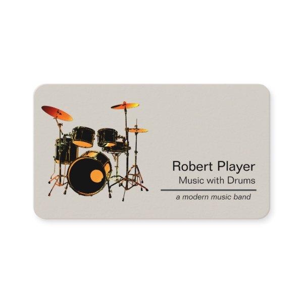 Drummer Percussionist with Drum Set Music Event