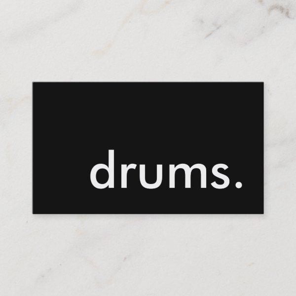 drums.