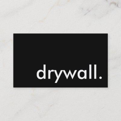 drywall.