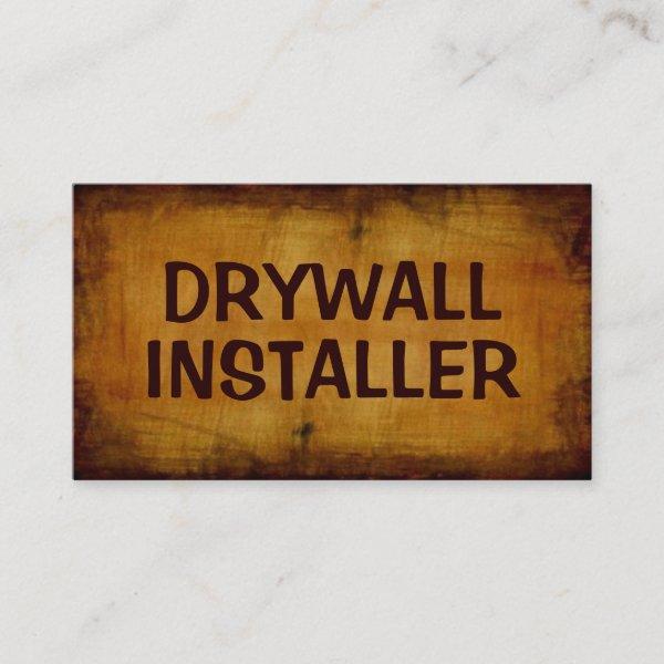 Drywall Installer Antique