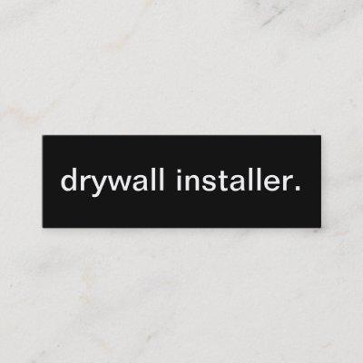 Drywall Installer