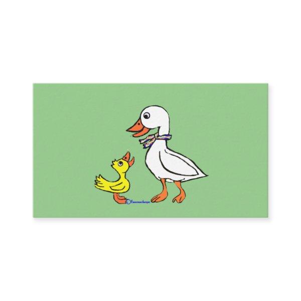 Duck and Goose Quacking whose minding the store