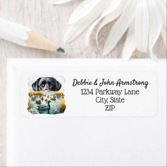 Duck Hunting Retrieve Working Dog Marsh Label