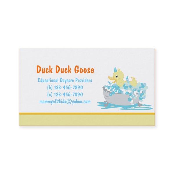 Duck in Tub Daycare or any  template