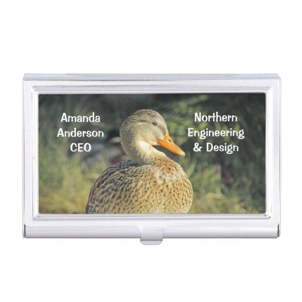 Duck Photo in Sunlight Brown Female Wild Bird  Case