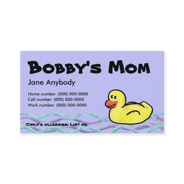 Duckin' Along Mom Card