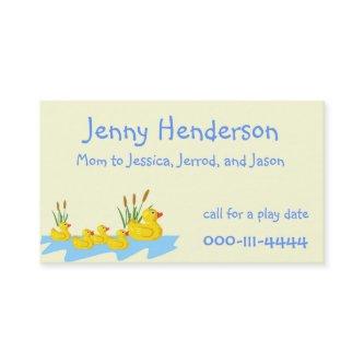 Ducklings Mommy calling card