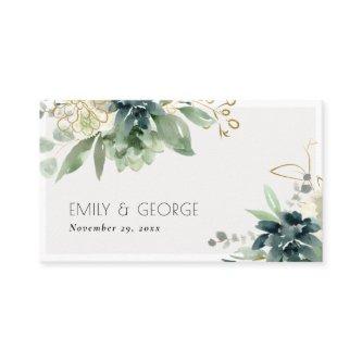 Dusky Blue Green Succulent Foliage Wedding Website