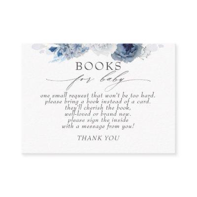 Dusty Blue Floral Baby Books Request