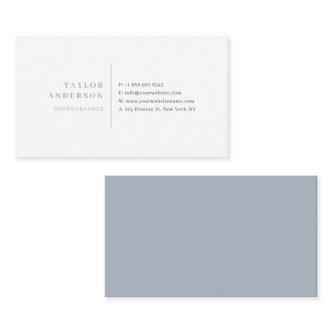 Dusty Blue Serif Typography Minimalist