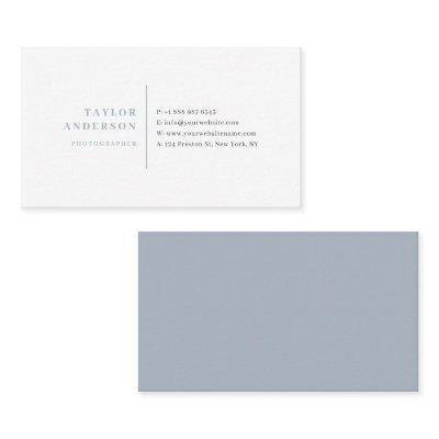 Dusty Blue Serif Typography Minimalist