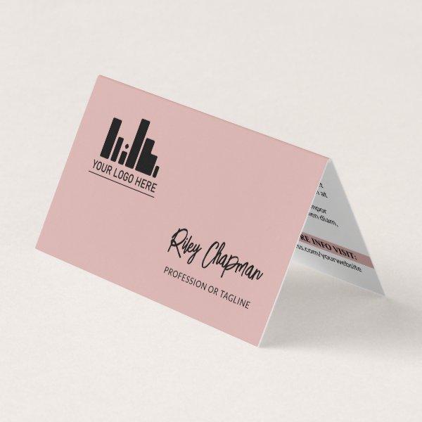 Dusty Pink QR Code Photo Social Media Icons