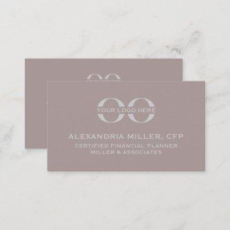 Dusty Rose and Gray Corporate Company Logo Branded