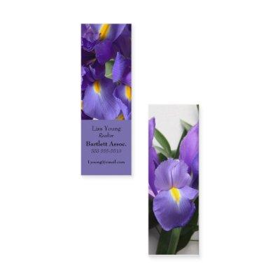 Dutch iris bouquet bookmark mini