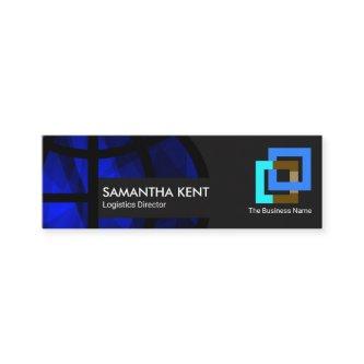 Dynamic Blue Polygon Global Logistics Manager Mini