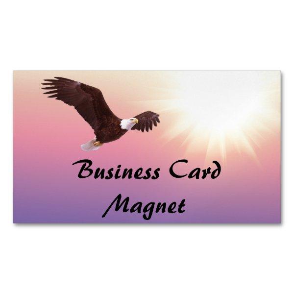 eagle bird sunset skies fly wings soaring  magnet