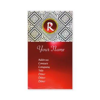 EAGLE ,  MONOGRAM ,Red ruby