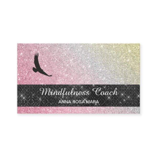 *~* Eagle Pastel Ombre Universe Glitter Meditation