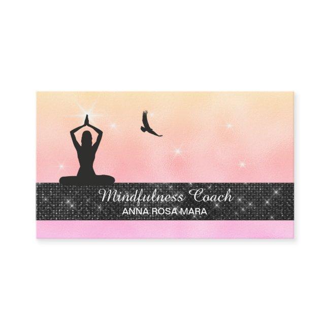 *~* Eagle Pastel Ombre Yoga Glitter Meditation