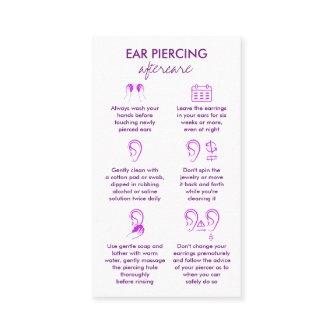 Ear Piercing Care Instructions Extensions