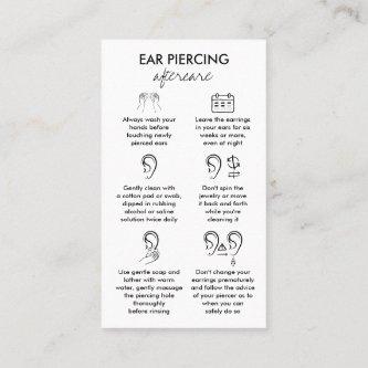 Ear Piercings Care Instruction