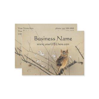 Early Plum Blossoms by Nishimura Goun, Owl Art