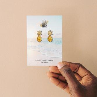 Earring Display Beach Scene With Your Logo