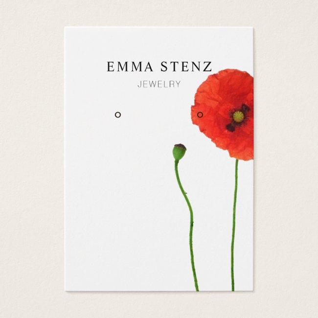 Earring Jewelry Display Cards • Poppy Simplicity