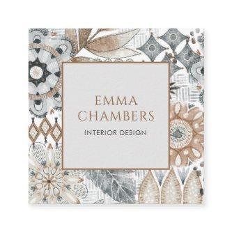 Earthy Boho Interior Designer Square