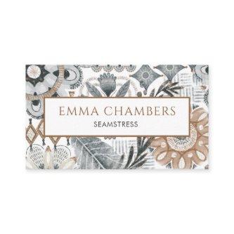 Earthy Boho Shapes Seamstress Tailor