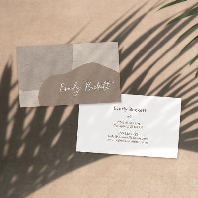 Earthy Textured Abstract Modern Taupe