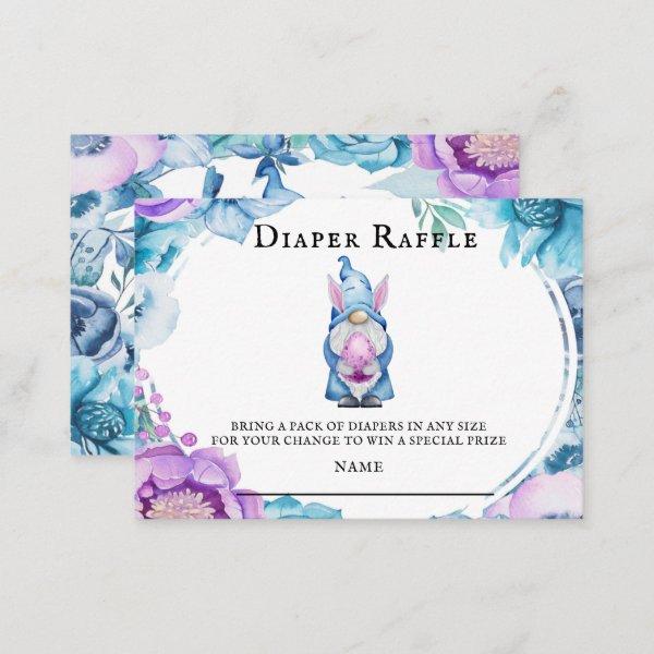 Easter Bunny Gnome Diaper Raffle Enclosure Cards