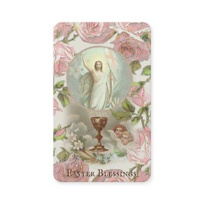 Easter Religious Paschal Prayer Holy Card