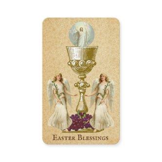 Easter Religious Paschal Prayer Holy Card