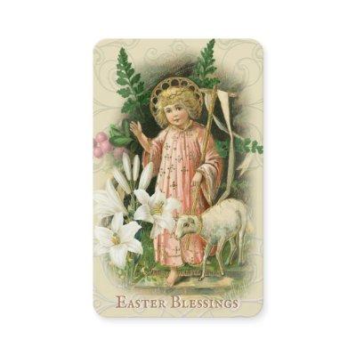 Easter Religious Paschal Prayer Holy Card