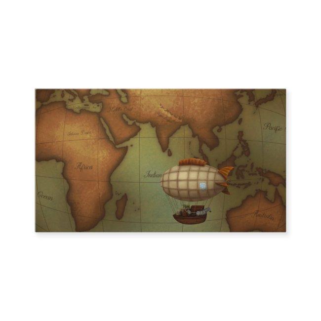 Eastern Hemisphere Map Personalized Calling Card