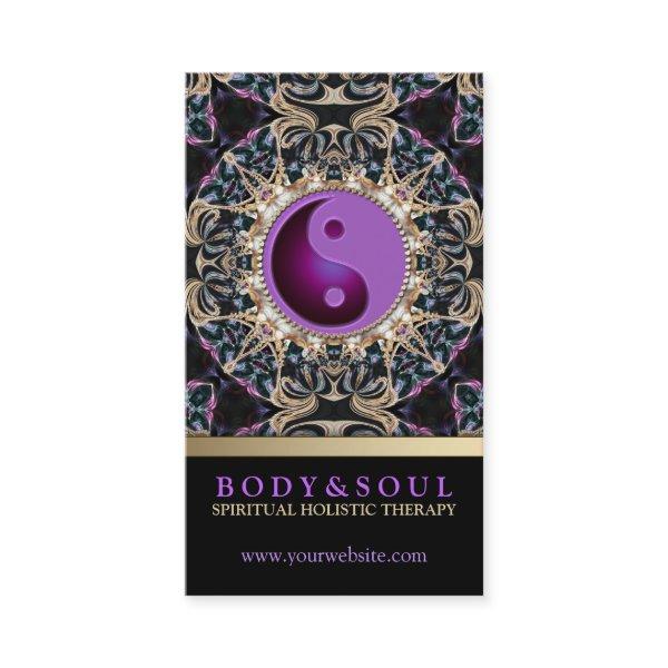 Eastern Purple YinYang New Age Yoga