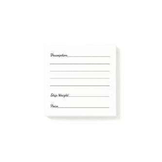Easy eBay Listing Inventory Tags Box Marking Label Post-it Notes