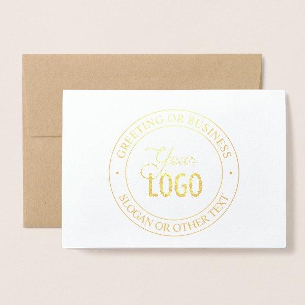 Easy Logo Replacement & Customizable Text Foil Card