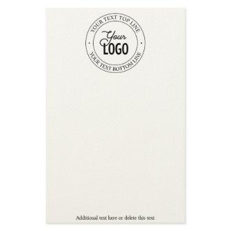 Easy Logo Replacement & Customizable Text Stationery