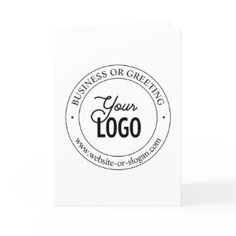 Easy Logo Replacement & Customizable Text | White Thank You Card