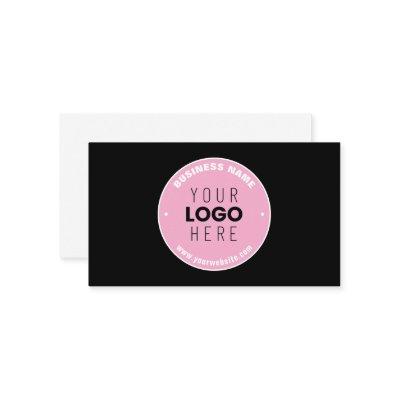 Easy Logo Replacement & Editable Text | Pink/DIY Enclosure Card