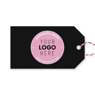 Easy Logo Replacement & Editable Text | Pink/DIY Gift Tags