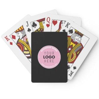 Easy Logo Replacement & Editable Text | Pink/DIY Poker Cards