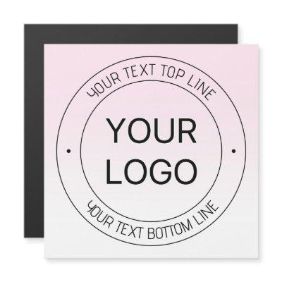 Easy Logo Replacement & Editable Text Pink Ombre