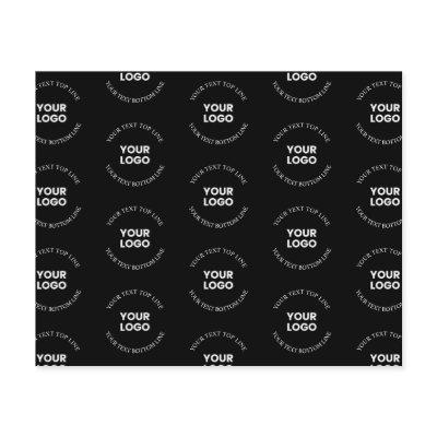 Easy to Replace Logo & Editable Text Pattern